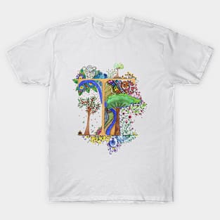 T - an illuminated letter T-Shirt